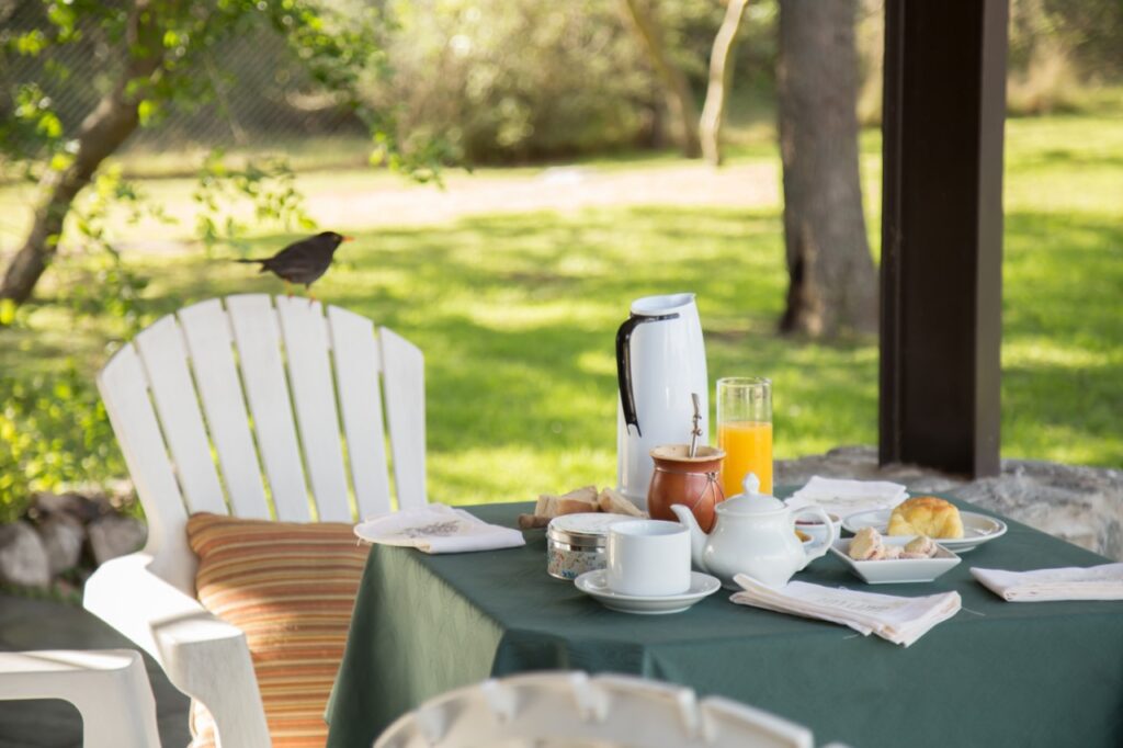 Desayuno casero en el parque de La Quinta Resort