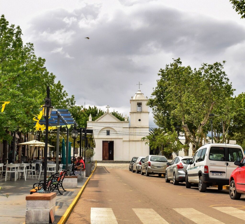 Capilla Nuestra Señora del Rosario en el centro histórico de Merlo, San Luis